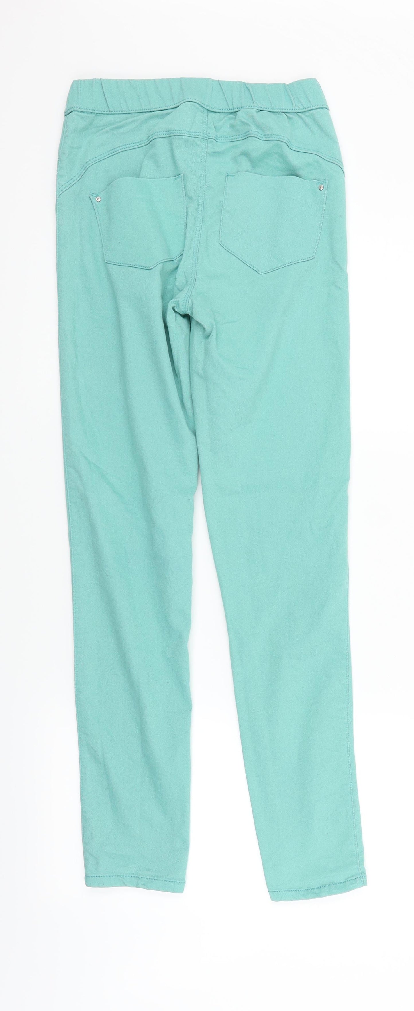 Womens UK Size 8 deniem & co Regular Fit Straight Green Jeans