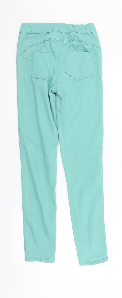 Womens UK Size 8 deniem & co Regular Fit Straight Green Jeans