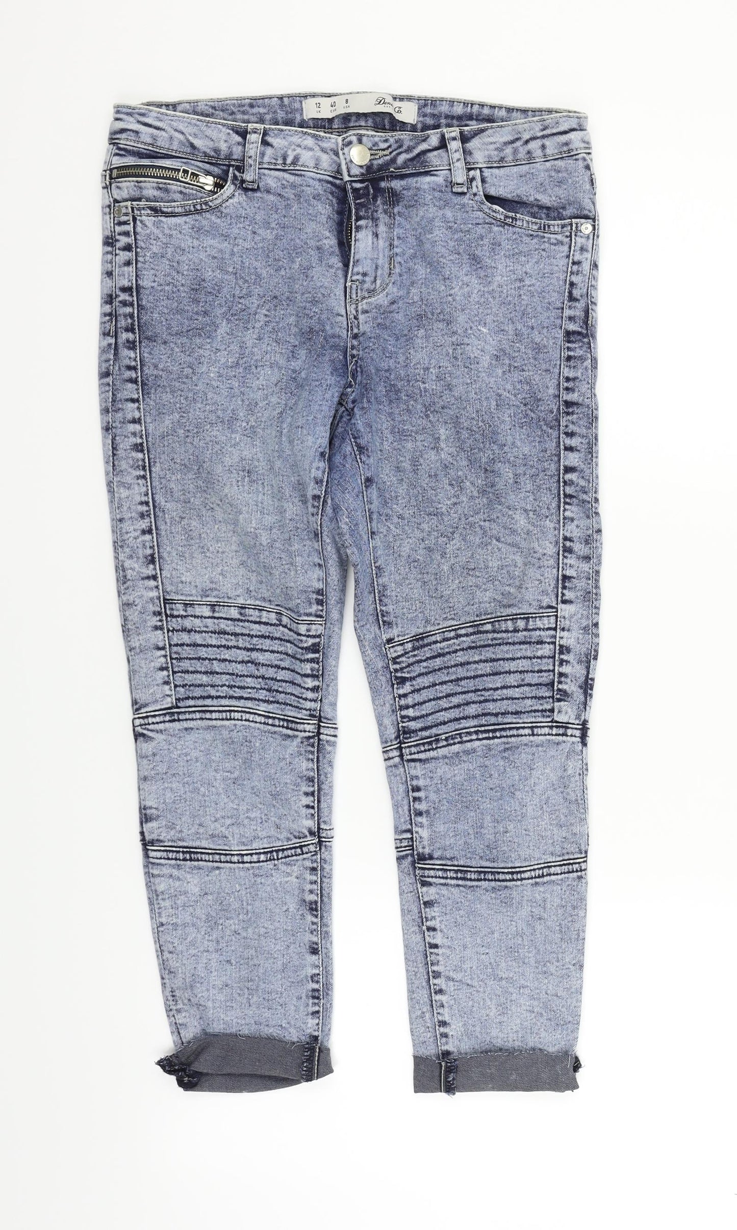Womens UK Size 12 deniem & co Regular Fit Skinny Blue Jeans