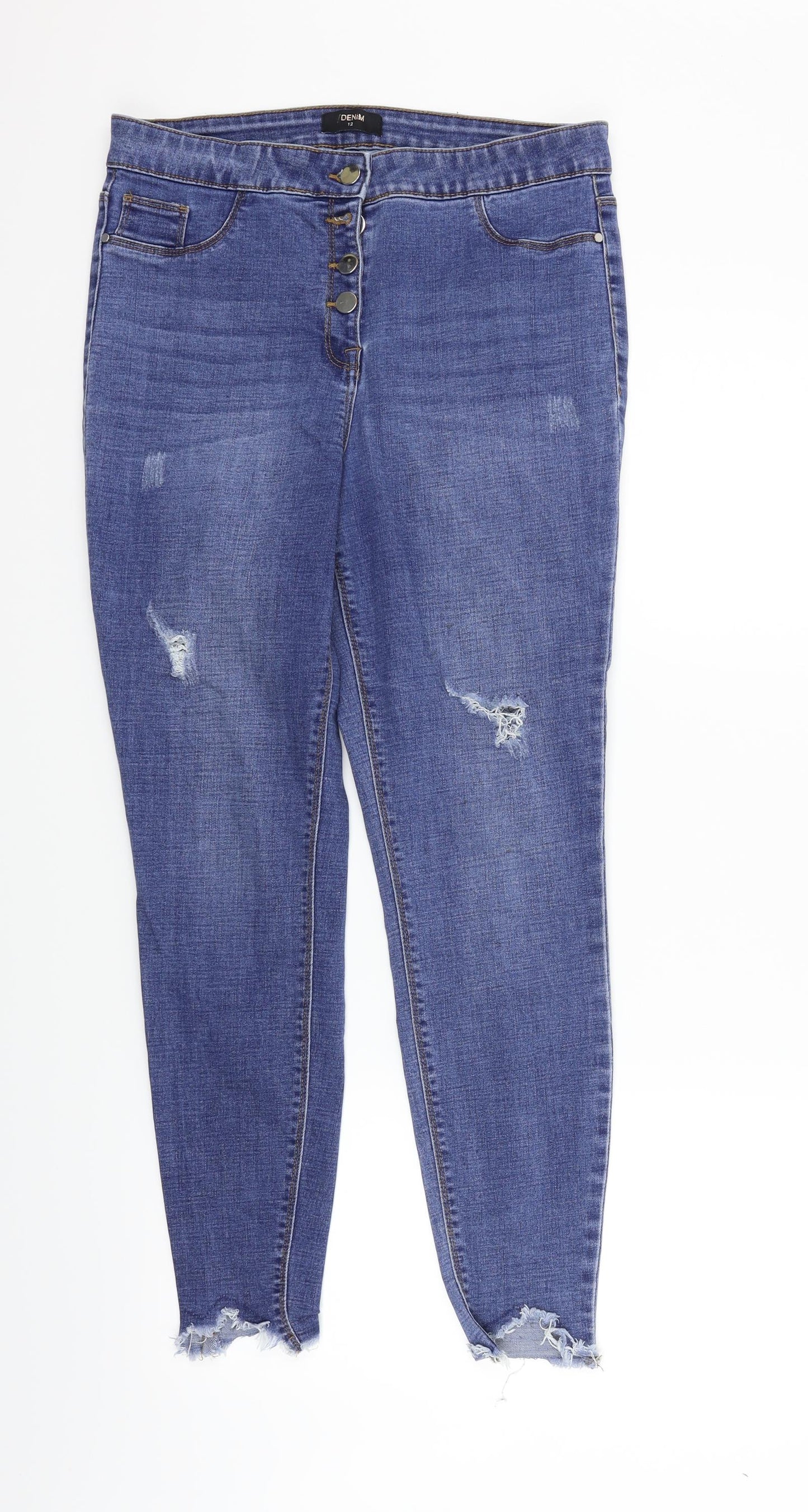 /denim Womens Blue   Straight Jeans Size 12 L26 in