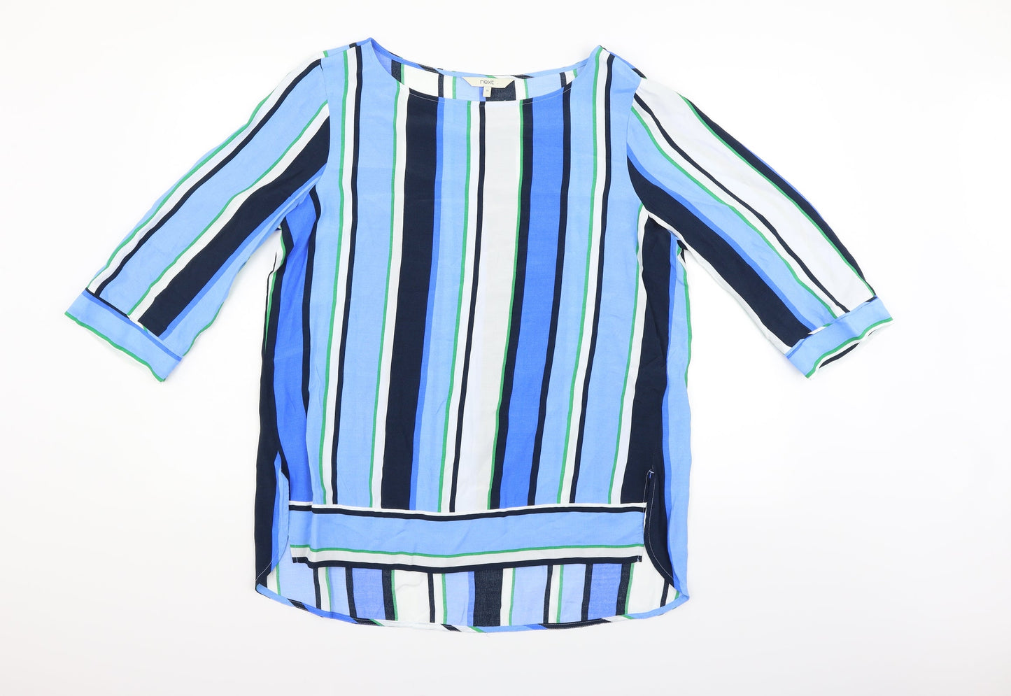 NEXT Womens Blue Striped  T-Shirt Dress  Size 16