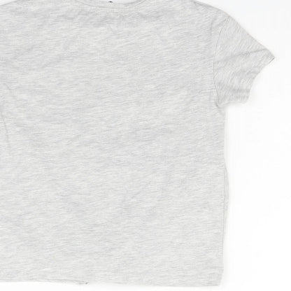 George Girls Grey   Basic T-Shirt Size 5-6 Years  - tro pi cal