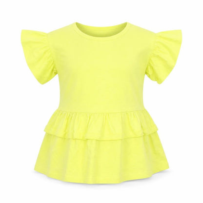 TU Girls Yellow   Basic T-Shirt Size 9 Years