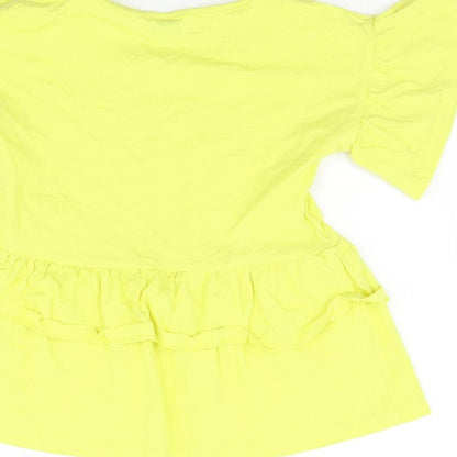 TU Girls Yellow   Basic T-Shirt Size 9 Years