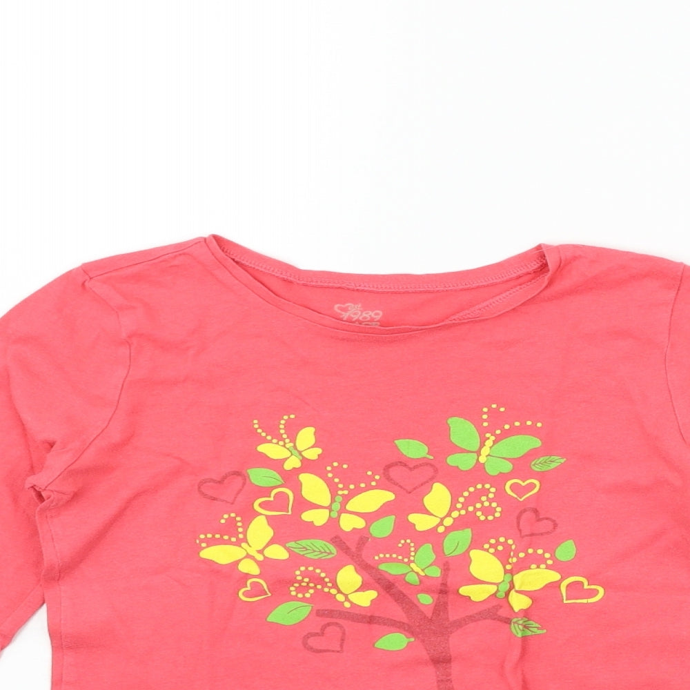 1989 Place Girls Pink   Basic T-Shirt Size 7-8 Years