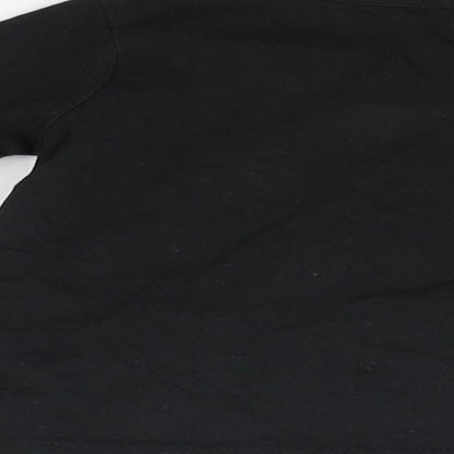 Nutmeg Boys Black   Fit & Flare  Size 12-18 Months  - deers christmas