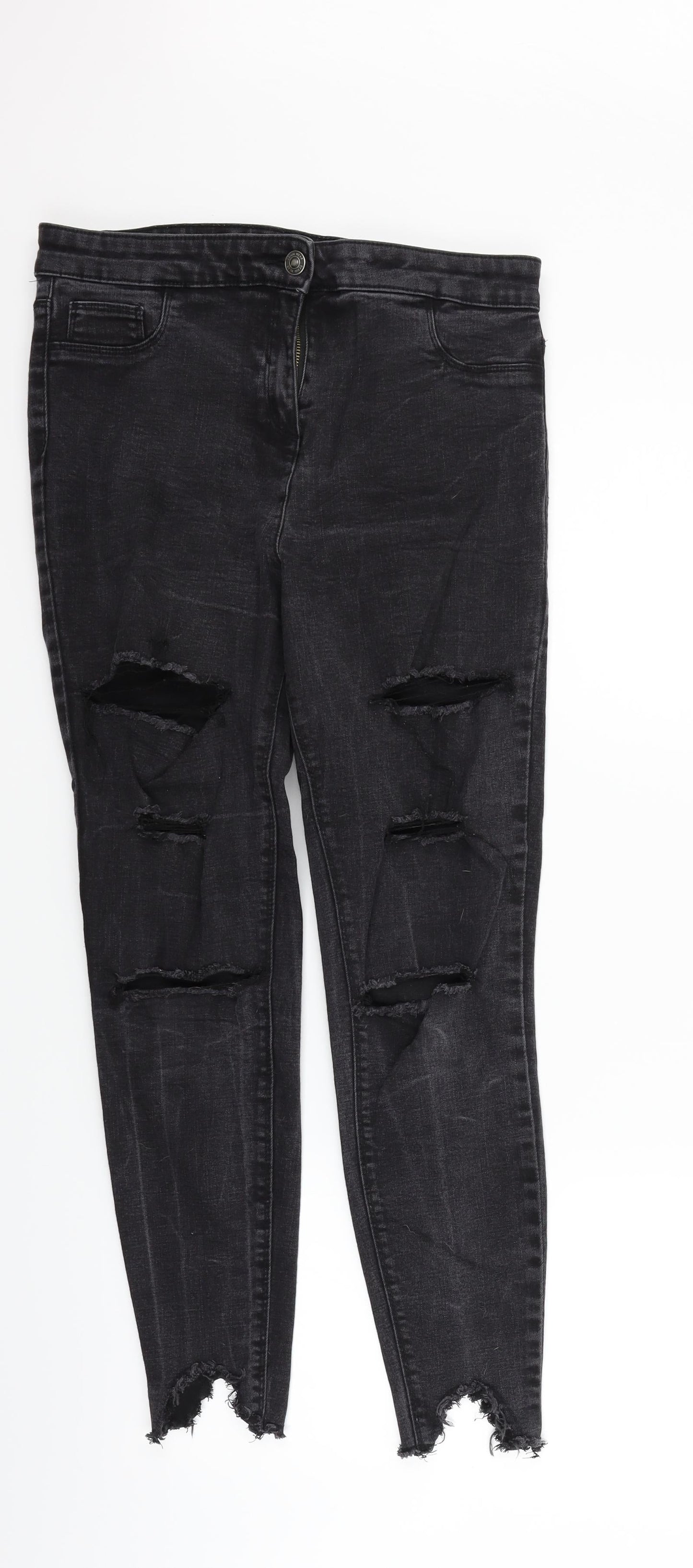 /Denim Womens Grey   Straight Jeans Size 14 L27 in
