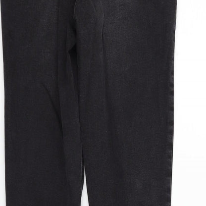 Womens UK Size 14 deniem & co Regular Fit Straight Black Jeans