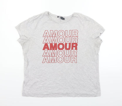 Primark Womens Grey   Basic T-Shirt Size 26