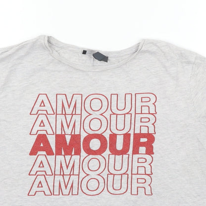 Primark Womens Grey   Basic T-Shirt Size 26