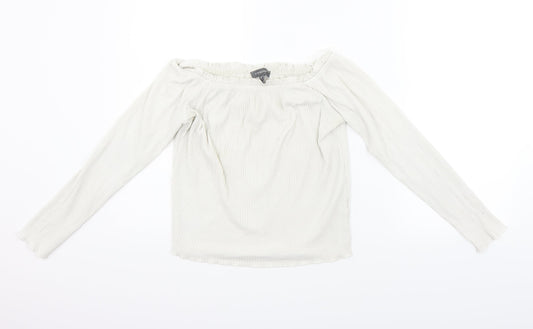 Primark Womens Silver   Basic T-Shirt Size 14