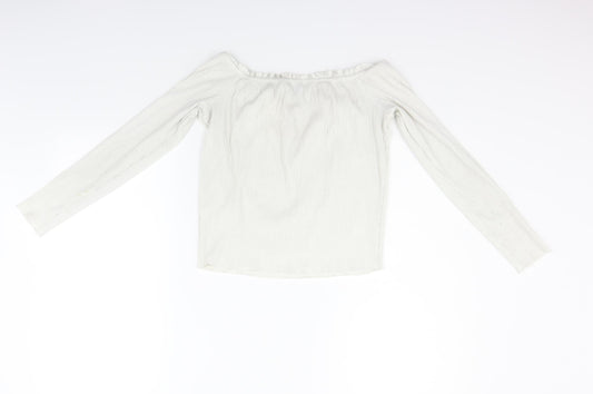 Primark Womens Silver   Basic T-Shirt Size 14