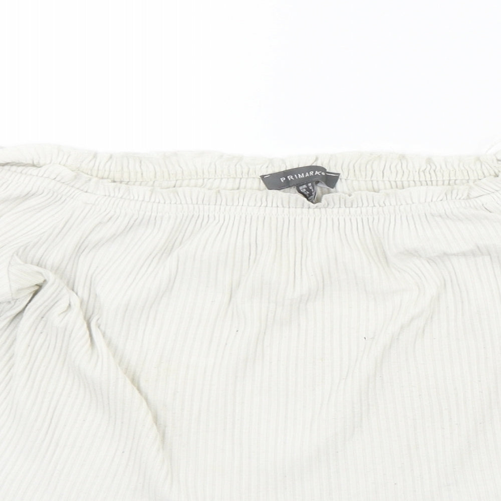 Primark Womens Silver   Basic T-Shirt Size 14