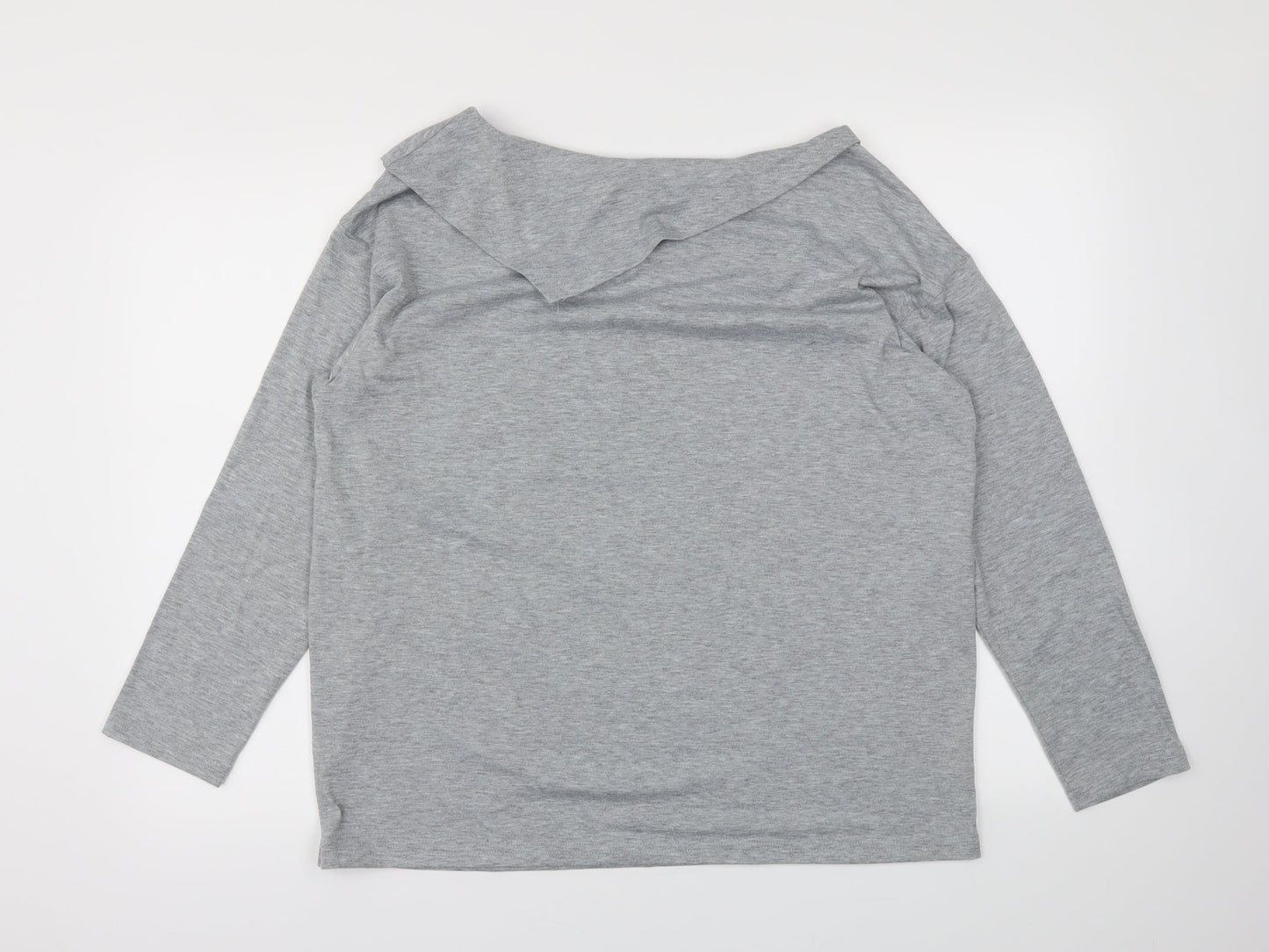 Womens UK Size  Preworn Grey Basic T-Shirt