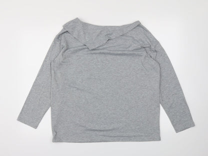 Womens UK Size  Preworn Grey Basic T-Shirt