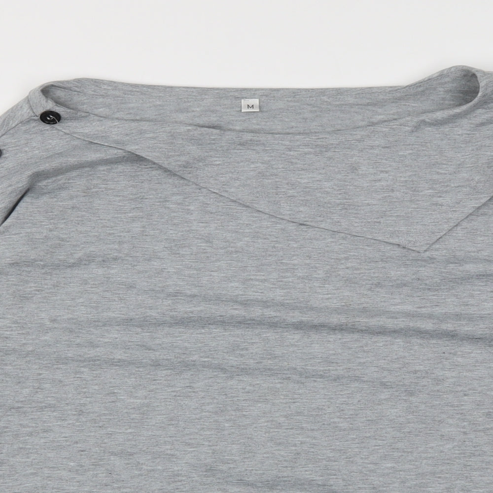 Womens UK Size  Preworn Grey Basic T-Shirt