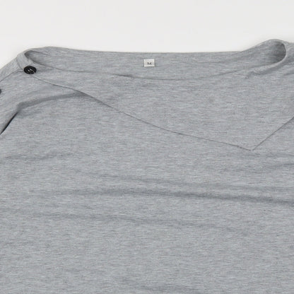 Womens UK Size  Preworn Grey Basic T-Shirt
