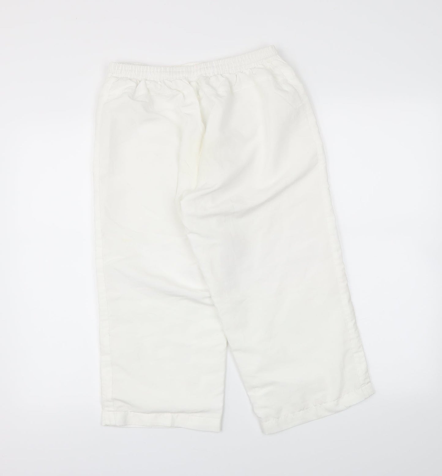 Womens UK Size 10 LA Gear Regular Fit Cropped White Trousers