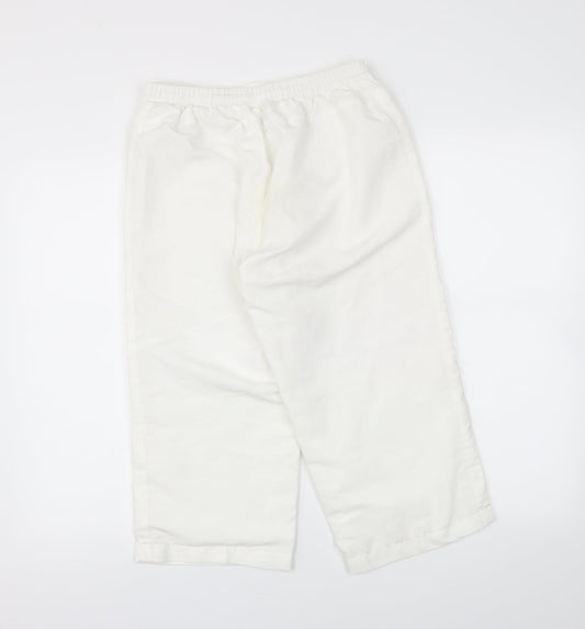 LA Gear Womens White   Cropped Trousers Size 10 L20 in - Stretch waistband