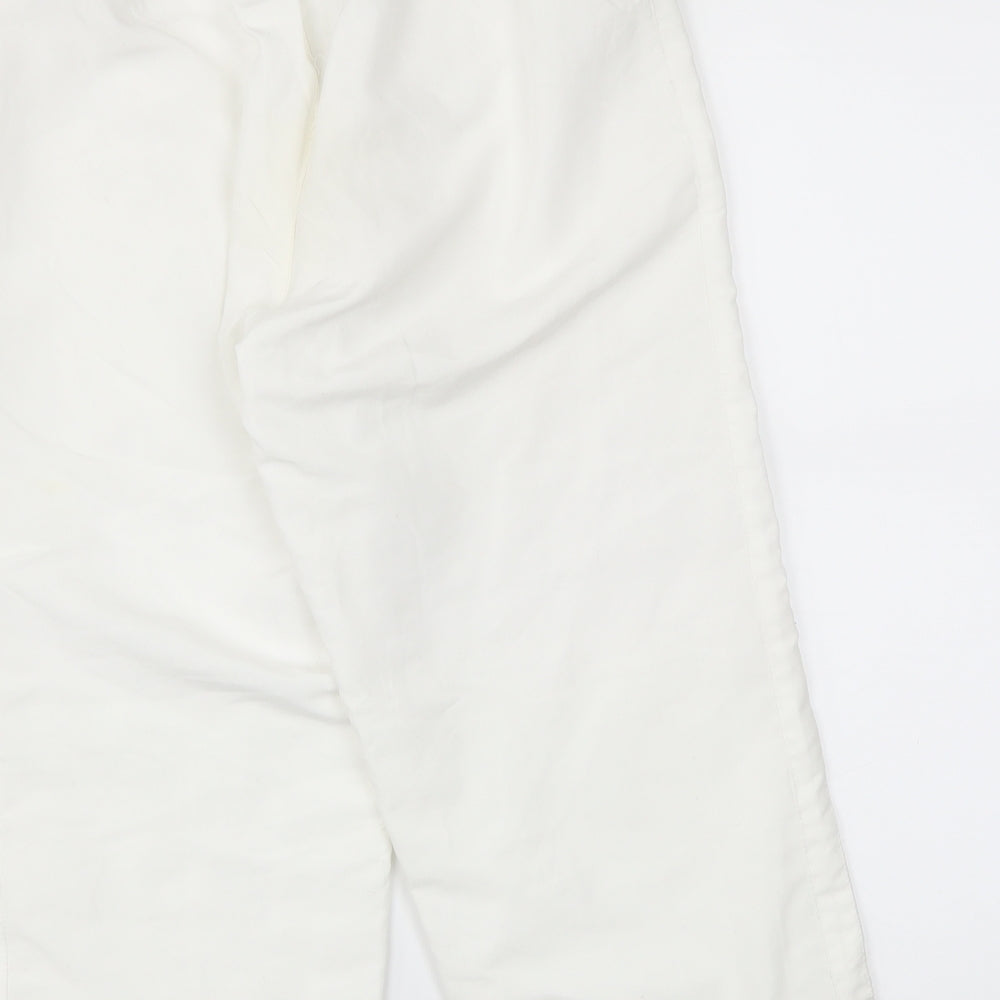 Womens UK Size 10 LA Gear Regular Fit Cropped White Trousers