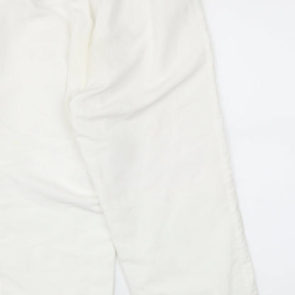 Womens UK Size 10 LA Gear Regular Fit Cropped White Trousers