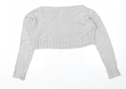 Missguided Womens Grey   Pullover Jumper Size S