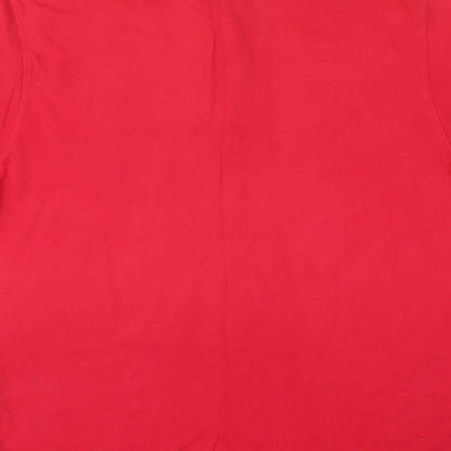 Cutters Mens Red    Polo Size M