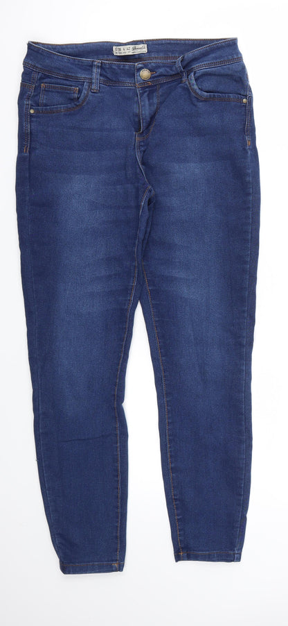 Denim & Co. Womens Blue   Skinny Jeans Size 10 L27 in
