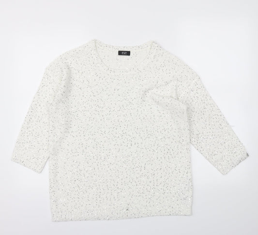 F&F Womens White   Basic T-Shirt Size 10