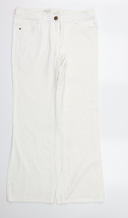 Next  Womens White   Straight Jeans Size 14 L32 in