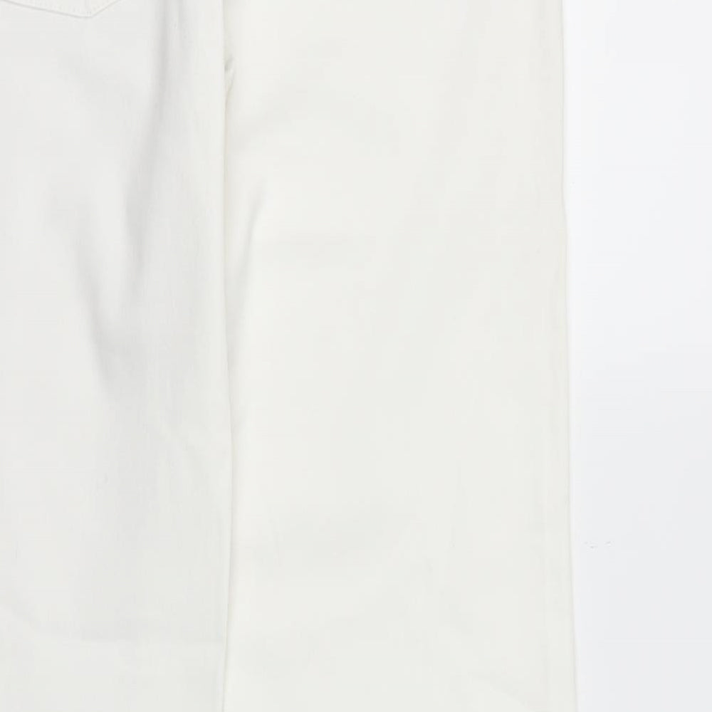 Next  Womens White   Straight Jeans Size 14 L32 in