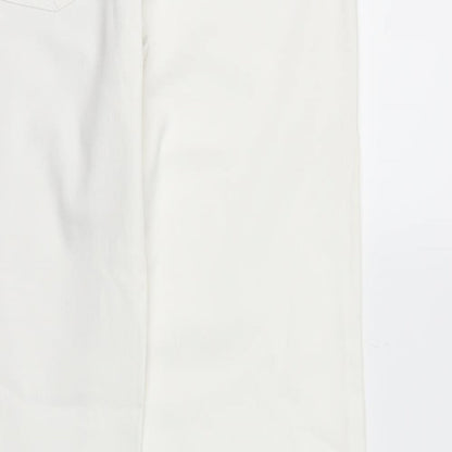 Next  Womens White   Straight Jeans Size 14 L32 in