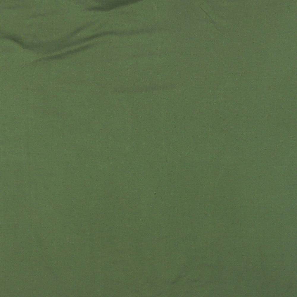 Womens UK Size 2XL Preworn Green Basic Blouse