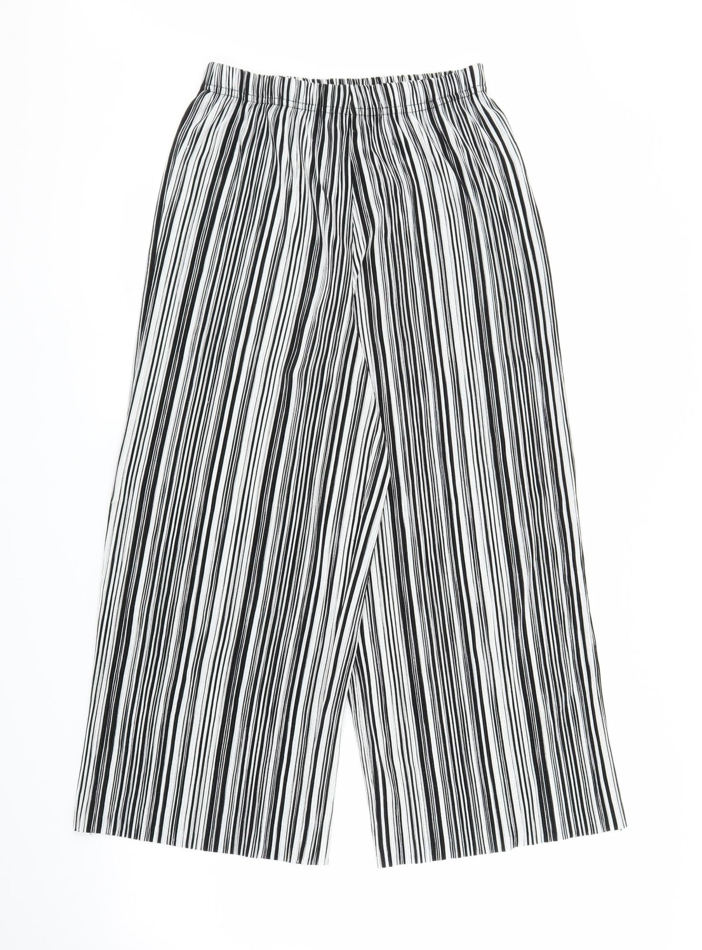 Primark Womens Grey Striped  Bloomer Trousers Size 8 L22 in
