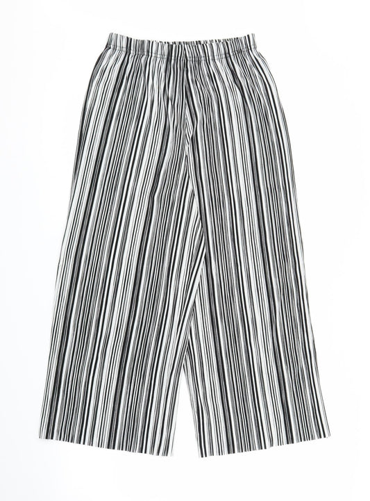 Primark Womens Grey Striped  Bloomer Trousers Size 8 L22 in
