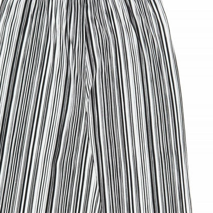 Primark Womens Grey Striped  Bloomer Trousers Size 8 L22 in