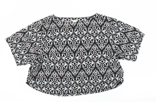 Womens UK Size 10 H&M Grey Basic Blouse