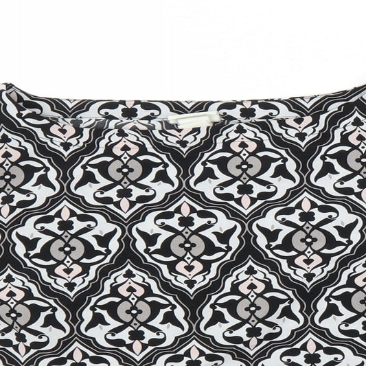 Womens UK Size 10 H&M Grey Basic Blouse