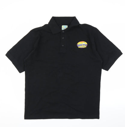 Seamark Mens Black    Polo Size M
