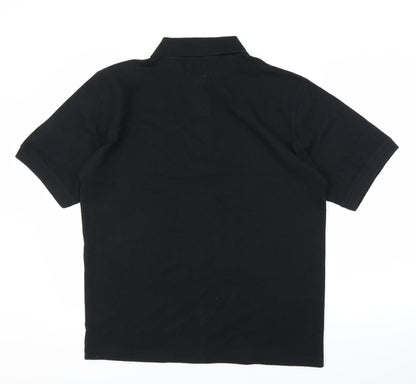 Seamark Mens Black    Polo Size M