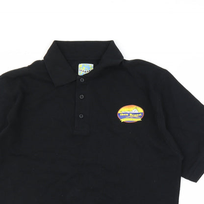 Seamark Mens Black    Polo Size M