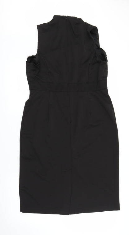 Papaya Womens Black   Sheath  Size 14