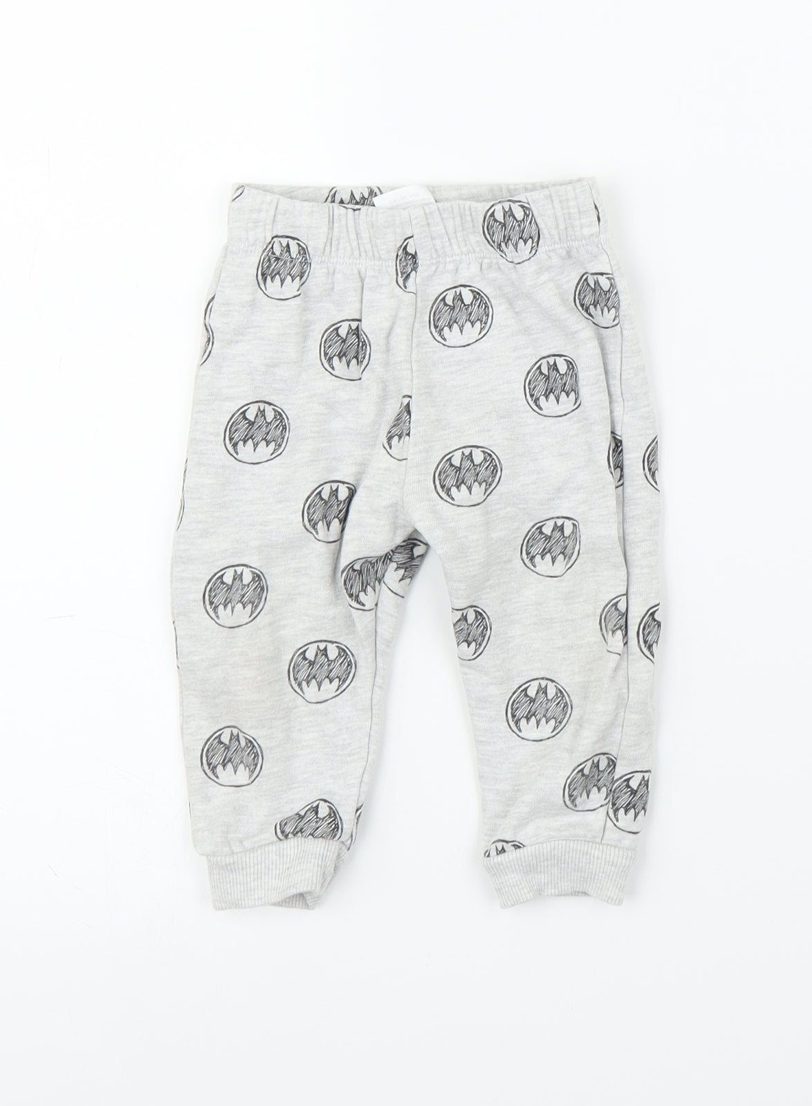 Batman Boys Grey   Sweatpants Leggings Size 9 Months