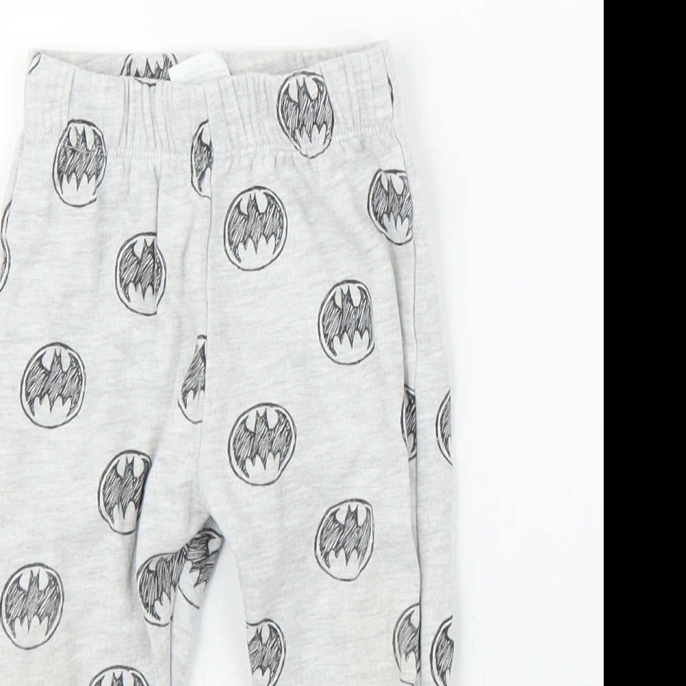 Batman Boys Grey   Sweatpants Leggings Size 9 Months