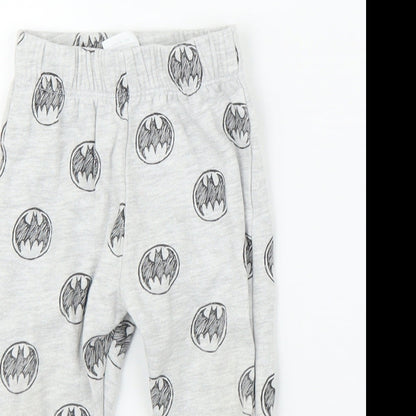 Batman Boys Grey   Sweatpants Leggings Size 9 Months