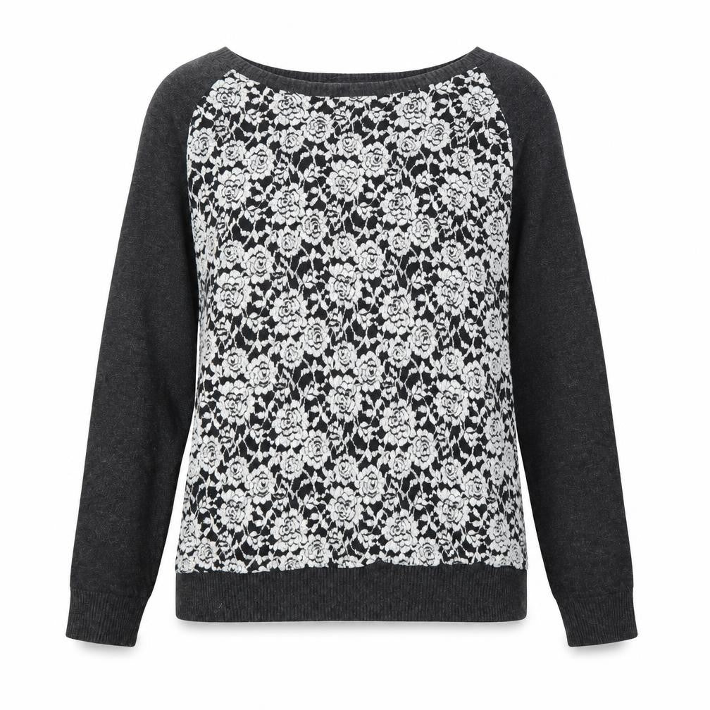 Marks & Spencer Womens Blue Floral  Pullover Jumper Size 10