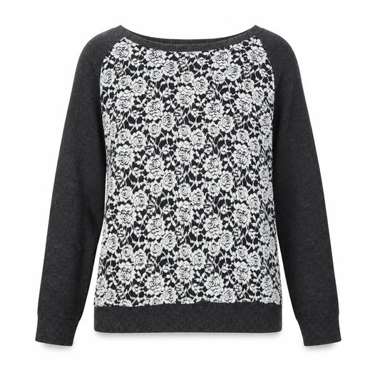 Marks & Spencer Womens Blue Floral  Pullover Jumper Size 10
