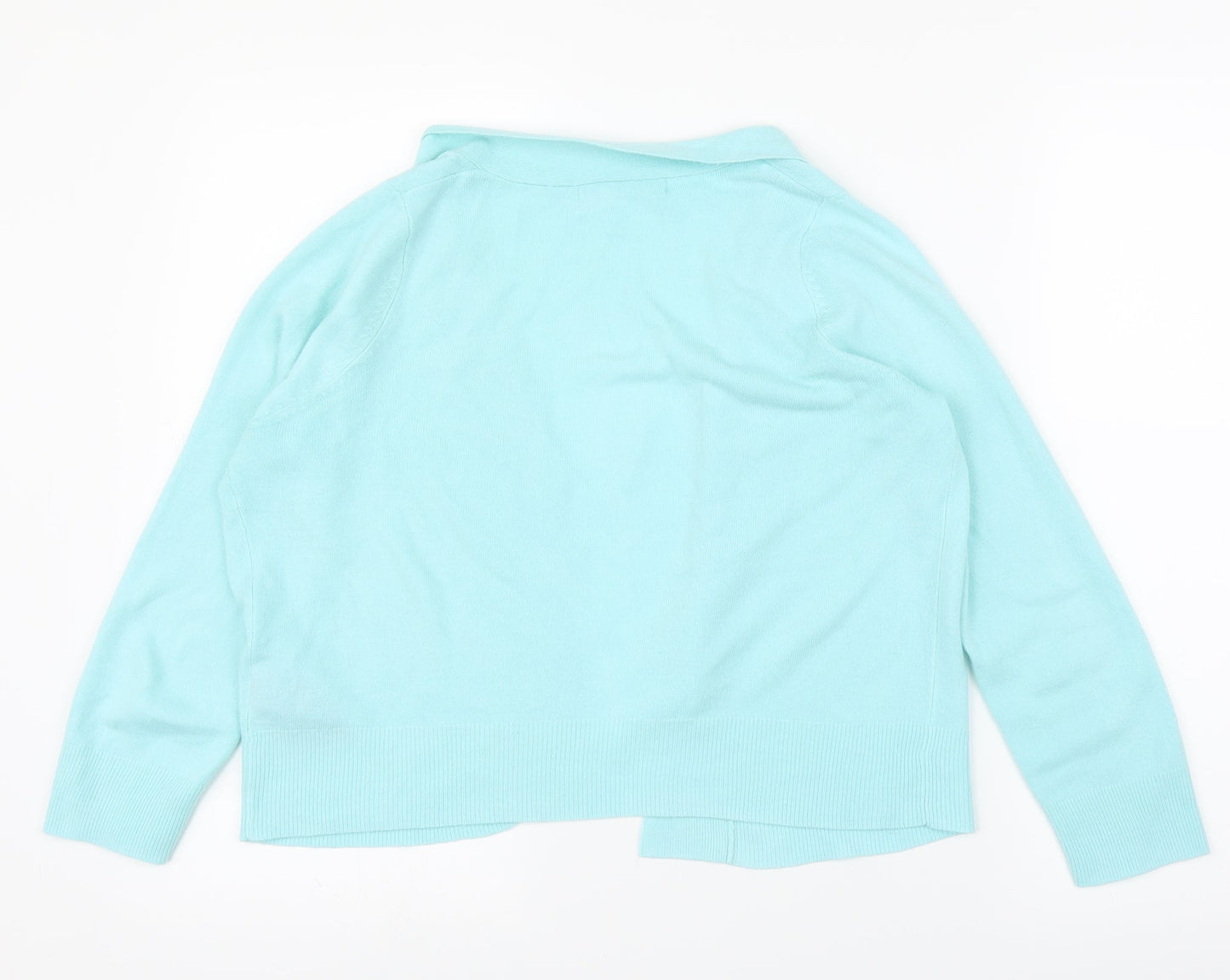 M&S Womens Green   Cardigan Jumper Size 10