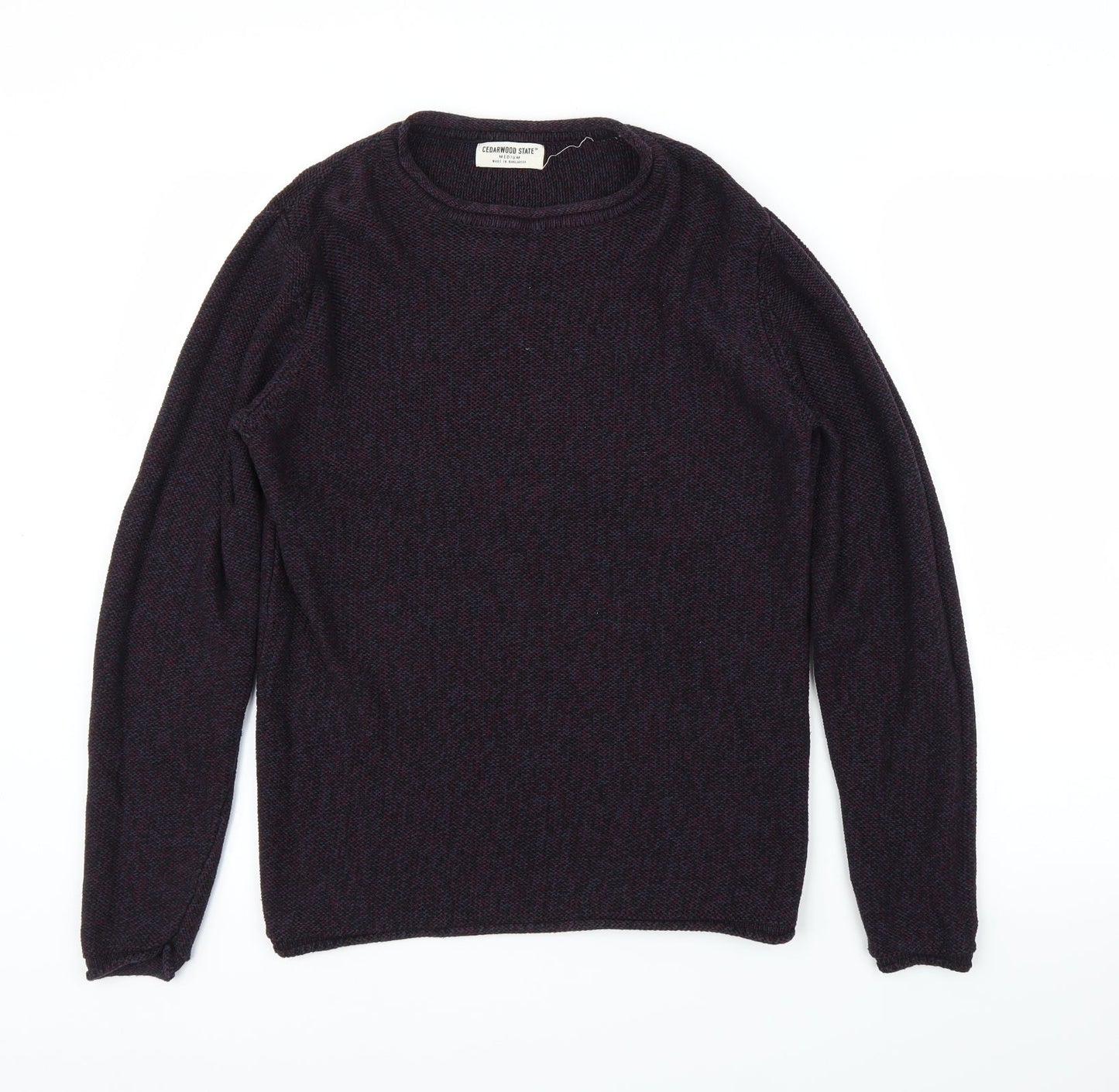 Cedar Wood State Mens Purple   Pullover Jumper Size M