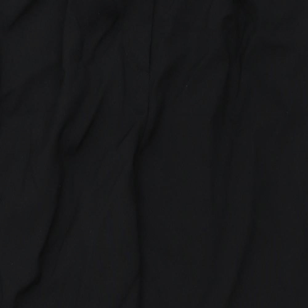 Womens UK Size 8 ASOS Regular Fit Cropped Black Trousers
